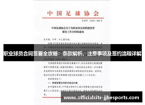 职业球员合同签署全攻略：条款解析、注意事项及签约流程详解